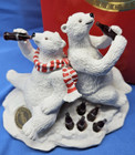 Coca Cola Heritage Collection Polar Bear   Friends Figurine 1994