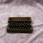 Vintage Steel Letter Punch Set With Wooden Case