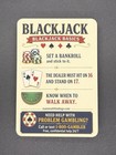 Blackjack Strategy Card Wallet Size Basic Strategy Chart Reference Card