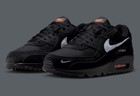 Nike Air Max 90 Black Metallic Cold Grey Orange Men s Brand New -do6706-010