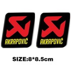 2pcs Aluminium Heat-resistant Motorcycle Exhaust Pipes Akrapovic Sticker Decal