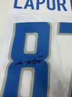 Sam Laporta Signed Detroit Lions White Custom Replica Jersey Beckett Coa C4