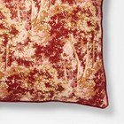 24 x24  Abstract Tree Printed Throw Pillow With Gusset Burgundy -