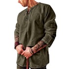 Men s Medieval Viking Tunic Cotton Shirt - Renaissance Costume Outfit  Cosplay