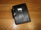 Vintage Usa Black Leather Cigarette Pack Lighter Case Holder