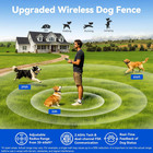 Wireless Dog Fence - Portable Electric Fence  Dog Training Collar  Perimeter Con