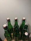 Grolsch Beer Bottles 16oz Green Glass Flip Swing Top Lot Of 6
