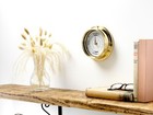 Tabic Solid Brass Tide Clock