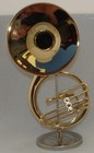 Sousaphone Tuba Brass Gold Plated Handmade Miniature Music Instrument 5  W  Case