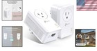 Passthrough Powerline Ethernet Adapters - Plug   Play-