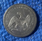 1860-o  1 Seated Liberty Dollar Ungraded  900 Silver Coin