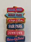 Dallas Texas Travel Souvenir Magnet Signpost W  Directional Arrows