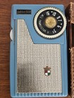 Vintage 1959 Golden Bell Tr-306 6 Transistor Radio Blue Ultra Rare No Cracks 