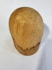 Vintage Wooden Hat Mold Primitive Millinery Hatters Block Form Balsa Wood Head