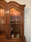 1971 Thomasville French Provincial Two Piece Lighted China Cabinet