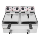 23 6l 25qt Electric Countertop Deep Fryer Commercial Xl Fry Basket Restaurant