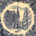 Old North Church Boston Christ Church Wedgwood Plate 10 1 4  - Perfect Condition