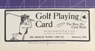 1900 Print Ad The American Playing Card Company Kalamazoo Michigan Woman Golfing