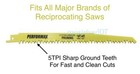 9  Wood Pruning Reciprocating Saw Blades 5tpi Sharp Ground Teeth 5-pack New