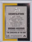 1997 Skybox Star Trek Original Autograph  a7 Barbara Anderson  lenore Karidian 