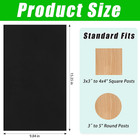 10 Pcs Fence Post Protection  Fence Protector 15 4 X 9 8 Inch Wood Fence Rot Pro