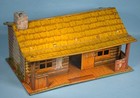 Early 1950 s Marx Toy Bar-m-ranch Tin House Pre-dates Roy Rogers Version Playset