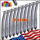 10pcs Sandent Nsk Pana Max Style Dental High Speed Handpiece Push Button 4 Hole
