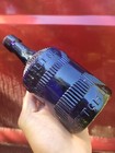 1890 s Scarce Barrel Shaped Ribbed Cincinnati Bottle   old Amethyst Ketchup Bottle
