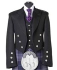 Men s Scottish Kilt Outfit  Prince Charlie Jacket 10 Pieces  Wedding Kilt Set
