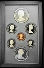 1986 Royal Canadian Mint Proof Set 7 Coins W  Silver Dollar Coa   Box