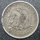 1866-s Seated Liberty Half Dollar W  Motto Choice Xf Extra Fine Details Plugged