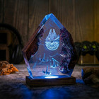Galaxy Starship Resin Lamp Led Night Light Space Battle Diorama Decor
