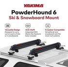 New  Yakima Powderhound 6 Roof Top Mount Carrier W keys  6 Skis Or 4 Snowboards 