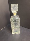 Vintage Pressed Glass Liquor Decanter With Stopper 
