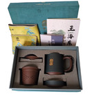 Yibani Chinese Porcelain Purple Clay  zisha  Tea Mug With Lid - By Wang Hai Dong