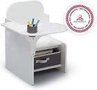 My Size Chair Desk And Storage Bin - White By Delta Children