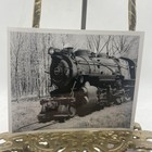 Vtg Steam Locomotive Train Railroad Photo 4x5 B w Gelatin Silver Original