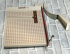Vintage Boston 2612 Paper Cutter 12  Trimmer Heavy Duty Guillotine Usa W  Guide