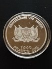 2015 Niger 1 000 Francs Lion  1 Oz Silver Coin Proof