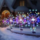 1pc Garden Solar Lights Outdoor Fireworks Lights Flower Path Lawn Decor Yard