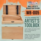Us Art Supply Small Artist Tool And Brush Storage Box With Locking Clasp