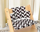 High Chair Cushion Stokke Geometric Black White Compatible Tripp Trapp Machine