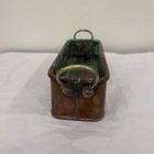 Antique French Hammered Copper Fish Kettle W  Handles 12x4   x3    Authentic Patina