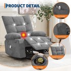 Power Lift Recliner Chair With Massage   Heat Oversized Rocker Chair For Elderly