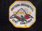 Us Jaycees Sista Annual Meeting Portland  Or  Vintage Patch 3  X 3          42