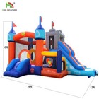 16ft Pvc Inflatable Bounce House Kid Slide Jump Castle Bouncer Outdoor Lawn Yard