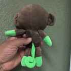 Fisher Price Snugamonkey Brown   Green Plush 8    Toy Lovey Rare Htf Long Tail