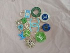 11   Pc Set Designer Zipper Pull Chanel  Button Charm Pendant 