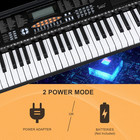 61-key Portable Electronic Keyboard Piano Set W lcd Screen  Stand  Microphone  H