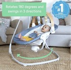     new     Ingenuity Simple Comfort Compact Swing With Wood Toy Bar - Chambray